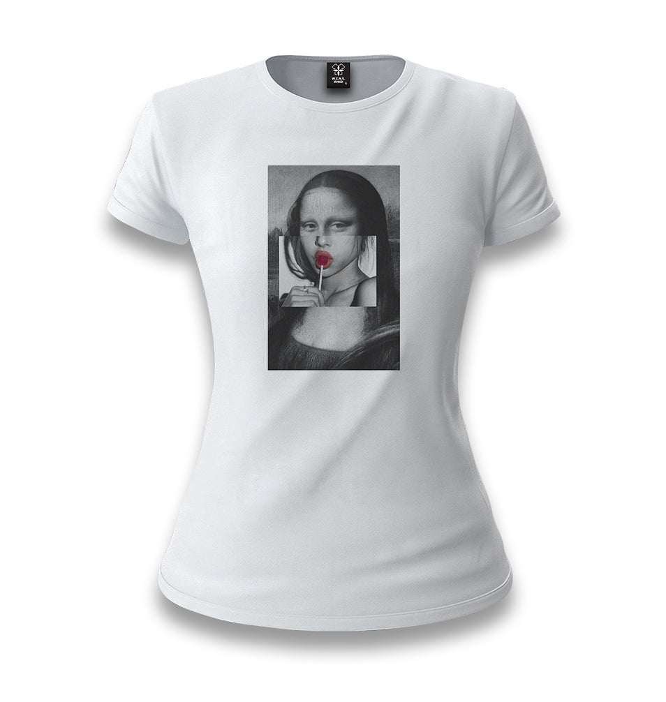 Mona Lisa - Sugar White Women T-shirt - Premium  from W.E.N.S. WIND - Just 6490! Shop now at W.E.N.S. WIND