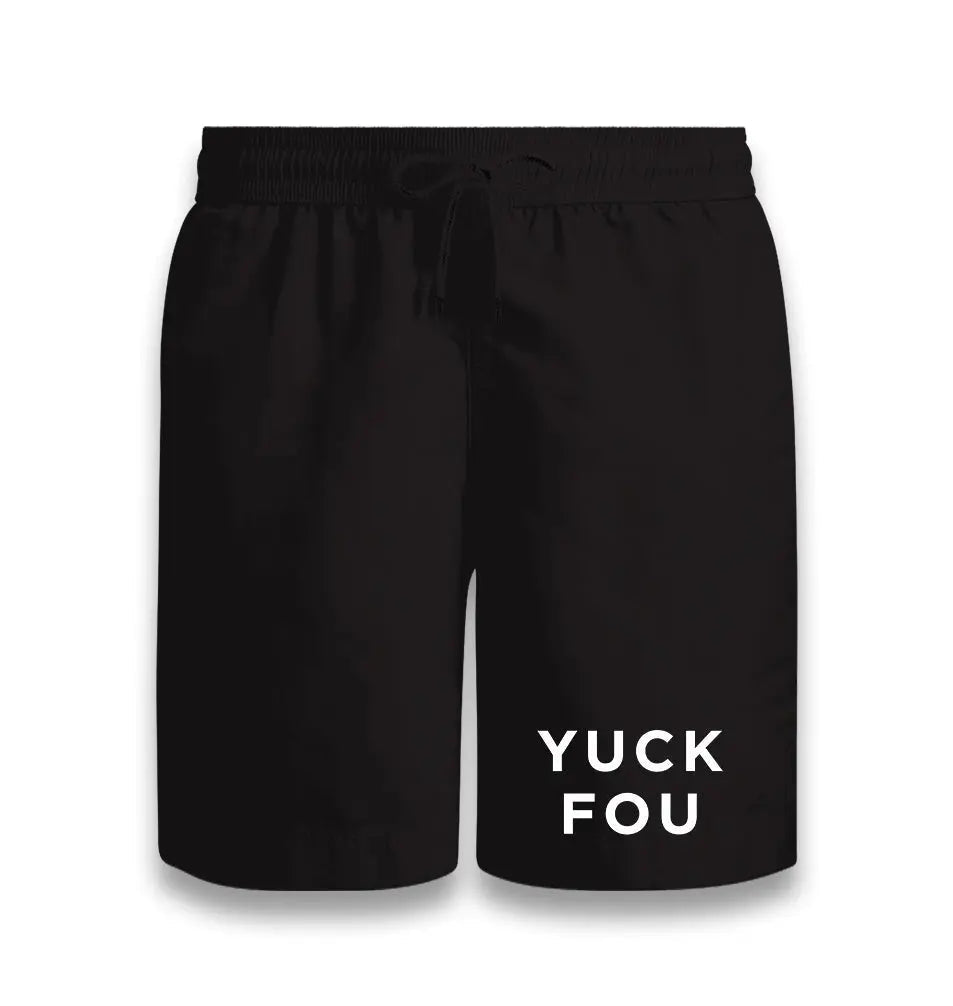 Yuck Fou Black Black Shorts - Premium  from W.E.N.S. WIND - Just 7990! Shop now at W.E.N.S. WIND