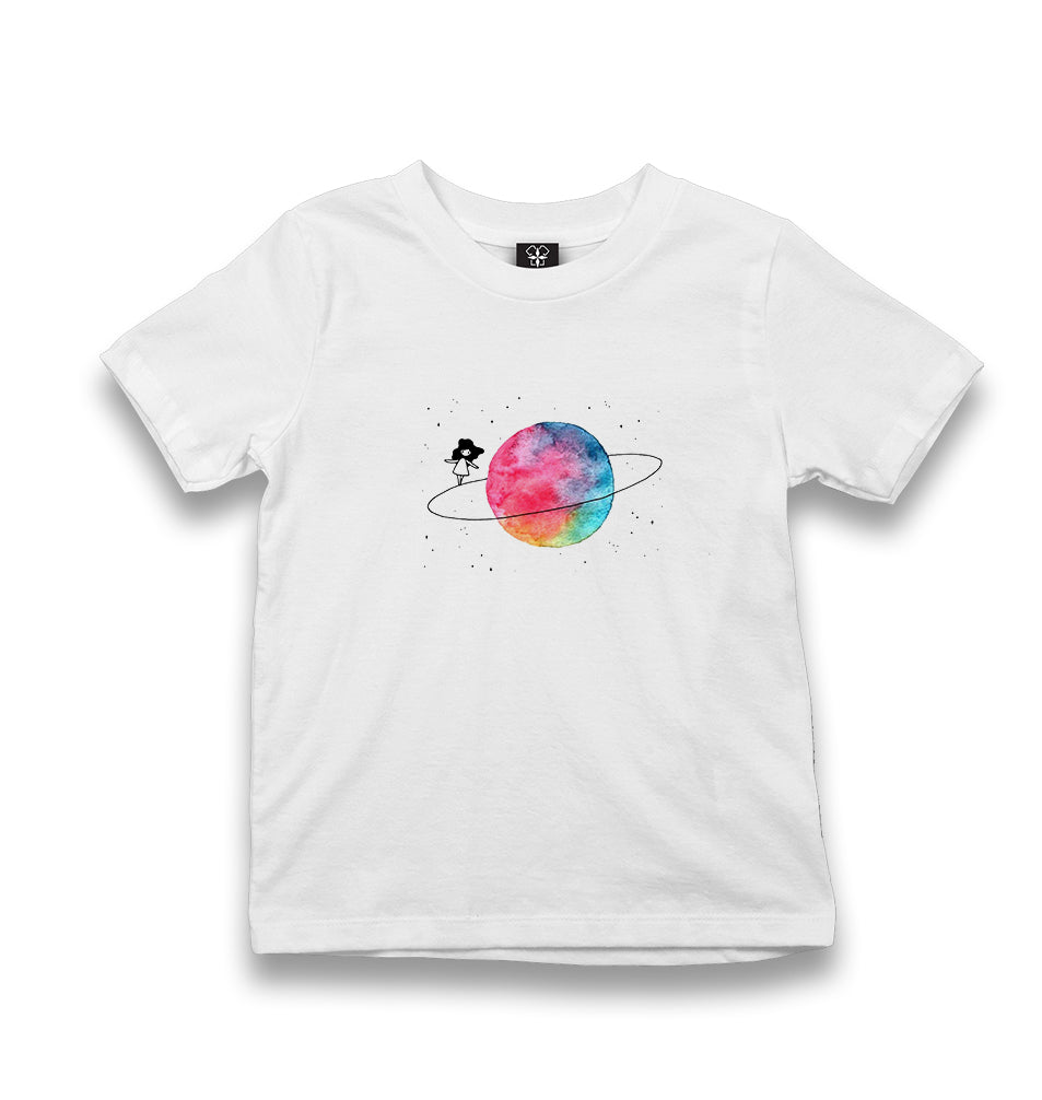 Space - Orbit Kid's White Tshirt - Premium  from W.E.N.S. WIND - Just 5990! Shop now at W.E.N.S. WIND