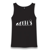 Tennis Player Evolution Black Unisex Black Tank Top - Premium  from W.E.N.S. WIND - Just 6490! Shop now at W.E.N.S. WIND