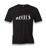 Tennis Player Evolution Black Men's Black Tshirt - Premium  from W.E.N.S. WIND - Just 6490! Shop now at W.E.N.S. WIND