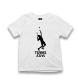 Tennis Star Kid's White Tshirt - Premium  from W.E.N.S. WIND - Just 5990! Shop now at W.E.N.S. WIND