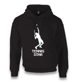 Tennis Star Unisex Black Hoodie - Premium  from W.E.N.S. WIND - Just 11990! Shop now at W.E.N.S. WIND