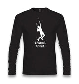 Tennis Star Unisex Black Longsleeve - Premium  from W.E.N.S. WIND - Just 7990! Shop now at W.E.N.S. WIND