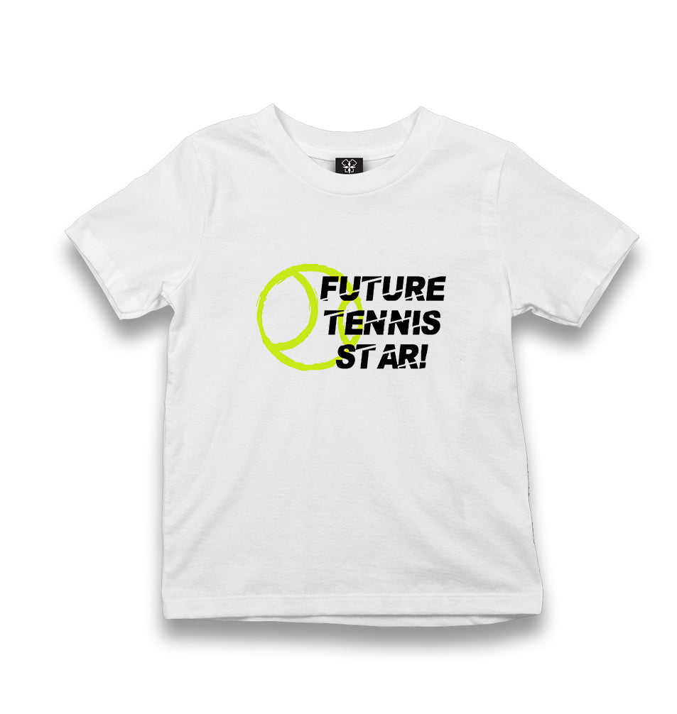 Future Tennis Star Kid's White Tshirt - Premium  from W.E.N.S. WIND - Just 5990! Shop now at W.E.N.S. WIND