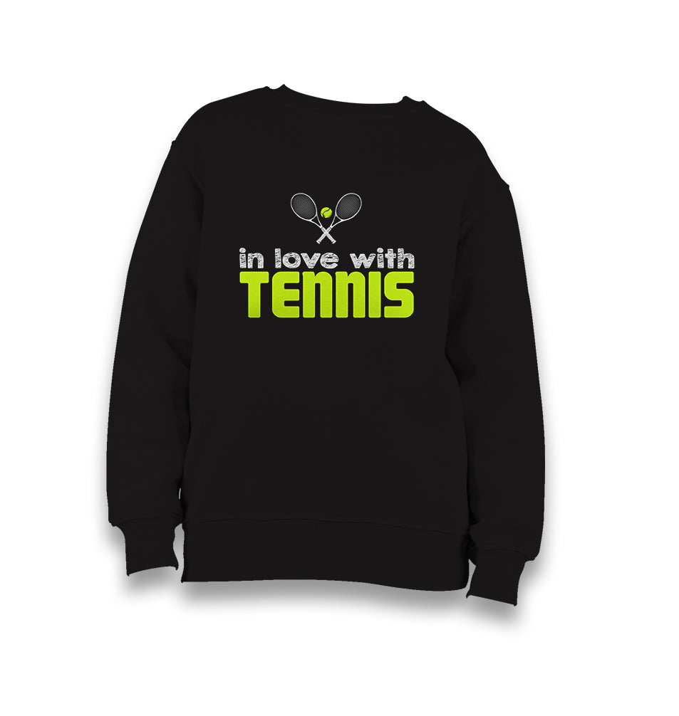 Tennis - In Love Kid's Black Sweatshirt - Premium  from W.E.N.S. WIND - Just 7990! Shop now at W.E.N.S. WIND