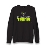 Tennis - In Love Unisex Black Sweatshirt - Premium  from W.E.N.S. WIND - Just 10990! Shop now at W.E.N.S. WIND