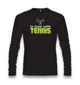 Tennis - In Love Unisex Black Longsleeve - Premium  from W.E.N.S. WIND - Just 7990! Shop now at W.E.N.S. WIND