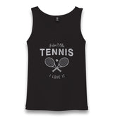 Tennis - I Love It Unisex Black Tank Top - Premium  from W.E.N.S. WIND - Just 6490! Shop now at W.E.N.S. WIND