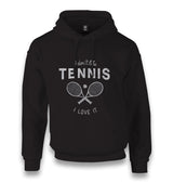 Tennis - I Love It Unisex Black Hoodie - Premium  from W.E.N.S. WIND - Just 11990! Shop now at W.E.N.S. WIND