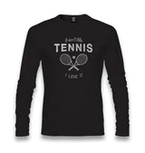 Tennis - I Love It Unisex Black Longsleeve - Premium  from W.E.N.S. WIND - Just 7990! Shop now at W.E.N.S. WIND