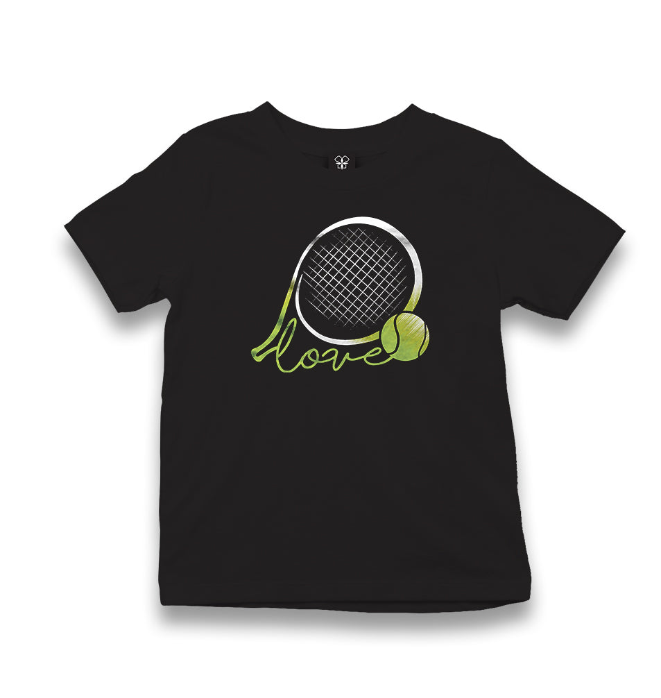 Tennis - Love The Ball Kid's Black T-shirt - Premium  from W.E.N.S. WIND - Just 5990! Shop now at W.E.N.S. WIND