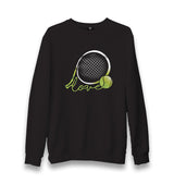 Tennis - Love The Ball Unisex Black Sweatshirt - Premium  from W.E.N.S. WIND - Just 10990! Shop now at W.E.N.S. WIND