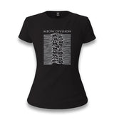 Meow Division Women's Black T-shirt - Premium  from W.E.N.S. WIND - Just 6490! Shop now at W.E.N.S. WIND