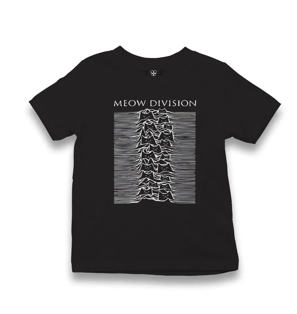 Meow Division Kid's Black T-shirt - Premium  from W.E.N.S. WIND - Just 5990! Shop now at W.E.N.S. WIND