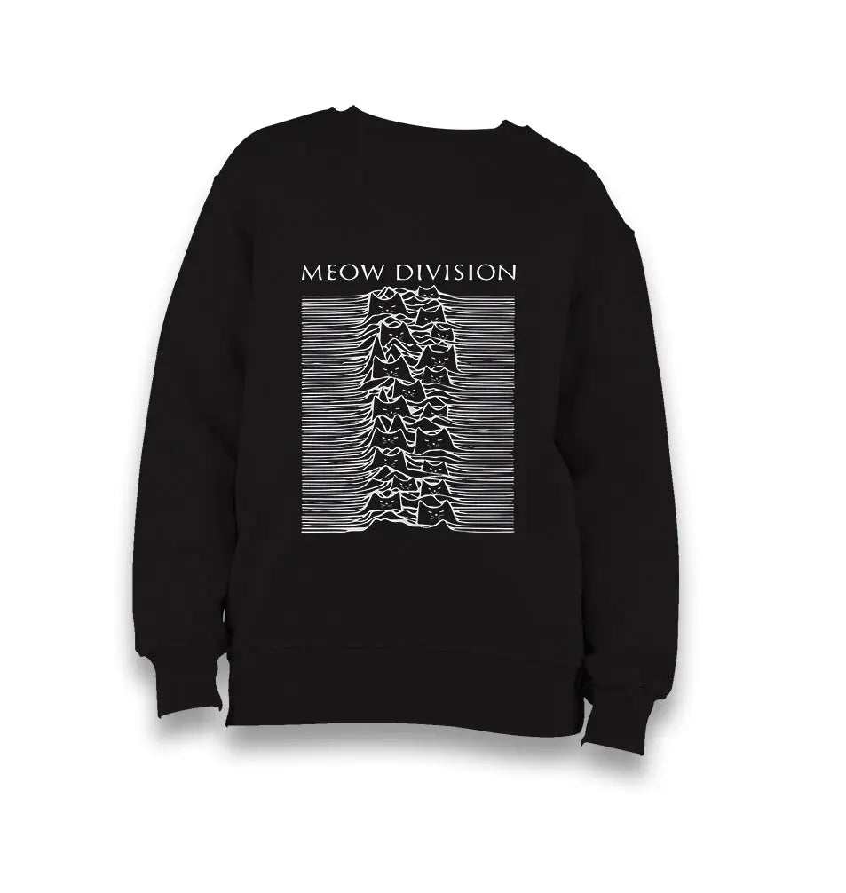 Meow Division Kid's Black Sweatshirt - Premium  from W.E.N.S. WIND - Just 7990! Shop now at W.E.N.S. WIND