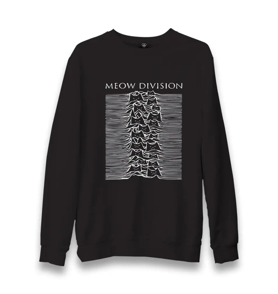 Meow Division Unisex Black Sweatshirt - Premium  from W.E.N.S. WIND - Just 10990! Shop now at W.E.N.S. WIND