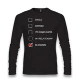 Flight - In Aviation Unisex Black Longsleeve - Premium  from W.E.N.S. WIND - Just 7990! Shop now at W.E.N.S. WIND