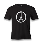 Paris - Peace Men's Black Tshirt - Premium  from W.E.N.S. WIND - Just 6490! Shop now at W.E.N.S. WIND