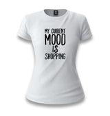 Mood Shop With Dolars White Women T-shirt - Premium  from W.E.N.S. WIND - Just 6490! Shop now at W.E.N.S. WIND