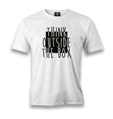 Think Outside The Box Men's White Tshirt - Premium  from W.E.N.S. WIND - Just 6490! Shop now at W.E.N.S. WIND