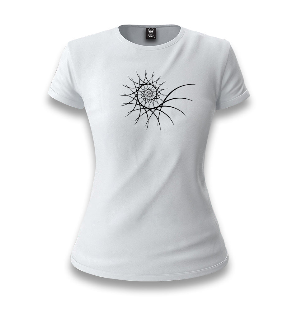 Fractal White White Women T-shirt - Premium  from W.E.N.S. WIND - Just 6490! Shop now at W.E.N.S. WIND