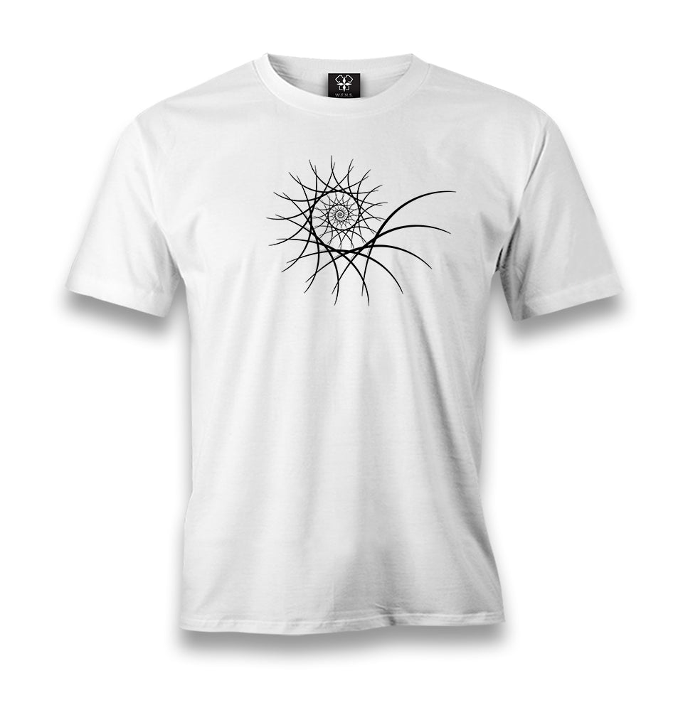 Fractal White Men's White Tshirt - Premium  from W.E.N.S. WIND - Just 6490! Shop now at W.E.N.S. WIND