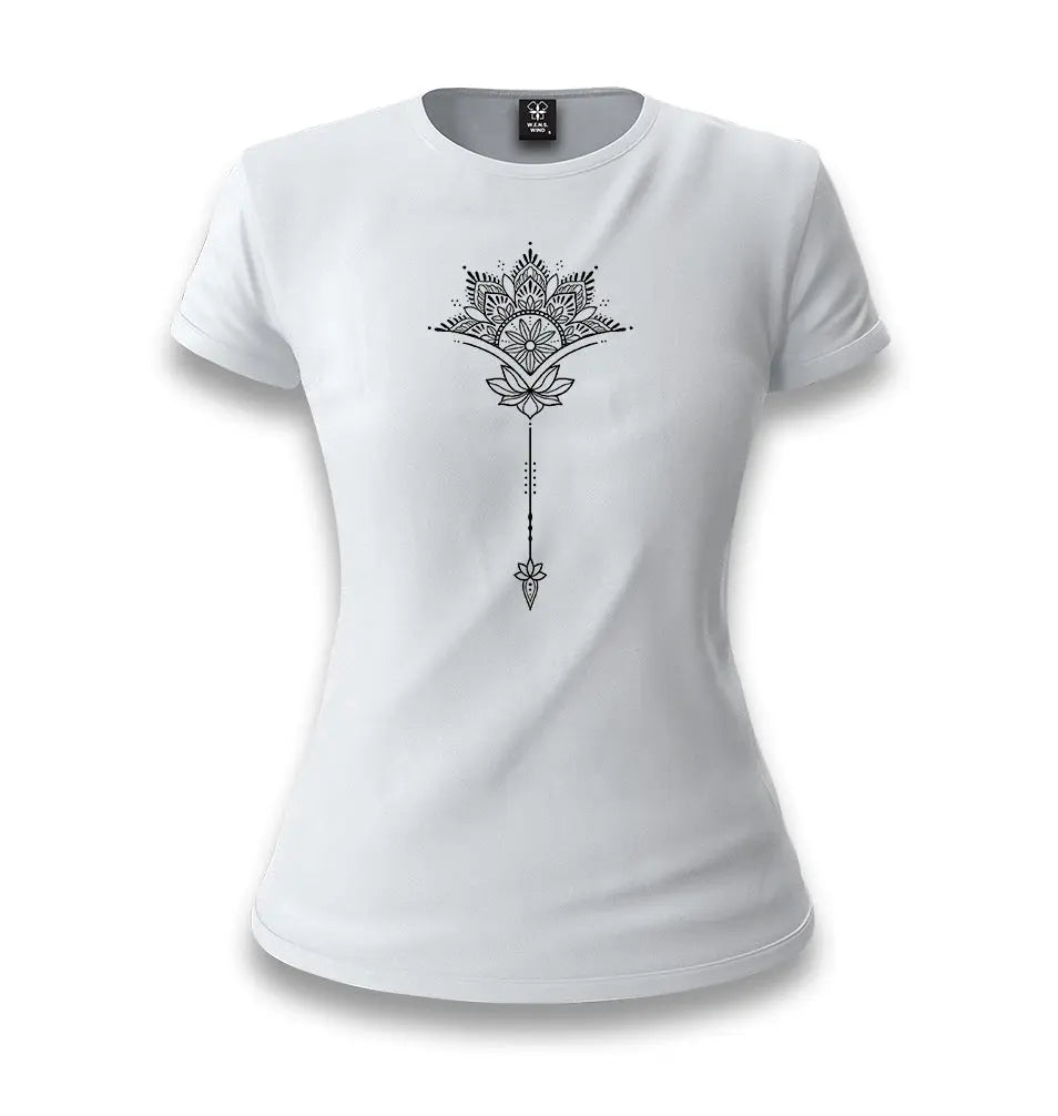 Tattoo - Flower Arrow White Women T-shirt - Premium  from W.E.N.S. WIND - Just 6490! Shop now at W.E.N.S. WIND