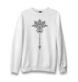 Tattoo - Flower Arrow Unisex White Sweatshirt - Premium  from W.E.N.S. WIND - Just 10990! Shop now at W.E.N.S. WIND