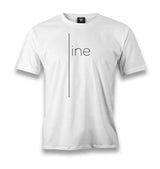 Just A Line Men's White Tshirt - Premium  from W.E.N.S. WIND - Just 6490! Shop now at W.E.N.S. WIND