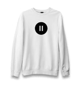 Pause Unisex White Sweatshirt - Premium  from W.E.N.S. WIND - Just 10990! Shop now at W.E.N.S. WIND