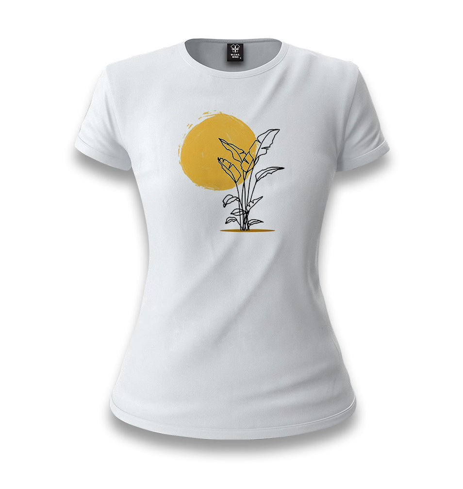 Plants By Sun White Women T-shirt - Premium  from W.E.N.S. WIND - Just 6490! Shop now at W.E.N.S. WIND