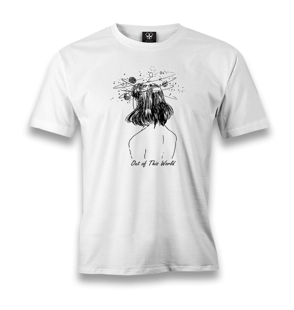 Girl Out Of This World Men's White Tshirt - Premium  from W.E.N.S. WIND - Just 6490! Shop now at W.E.N.S. WIND