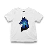 Wolfs At Night Kid's White Tshirt - Premium  from W.E.N.S. WIND - Just 5990! Shop now at W.E.N.S. WIND