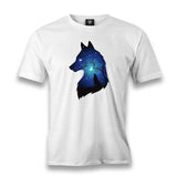 Wolfs At Night Men's White Tshirt - Premium  from W.E.N.S. WIND - Just 6490! Shop now at W.E.N.S. WIND