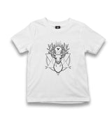 Deer Under Moon Kid's White Tshirt - Premium  from W.E.N.S. WIND - Just 5990! Shop now at W.E.N.S. WIND