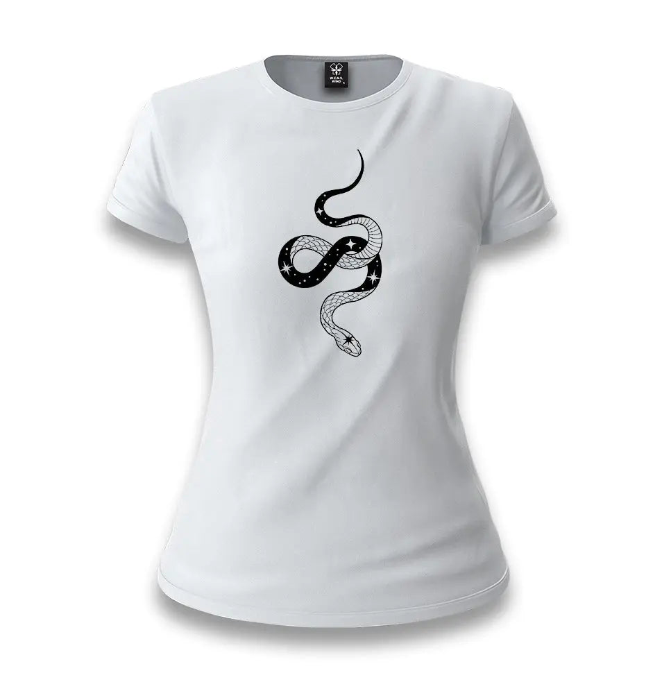 Snake - Stars Track White Women T-shirt - Premium  from W.E.N.S. WIND - Just 6490! Shop now at W.E.N.S. WIND