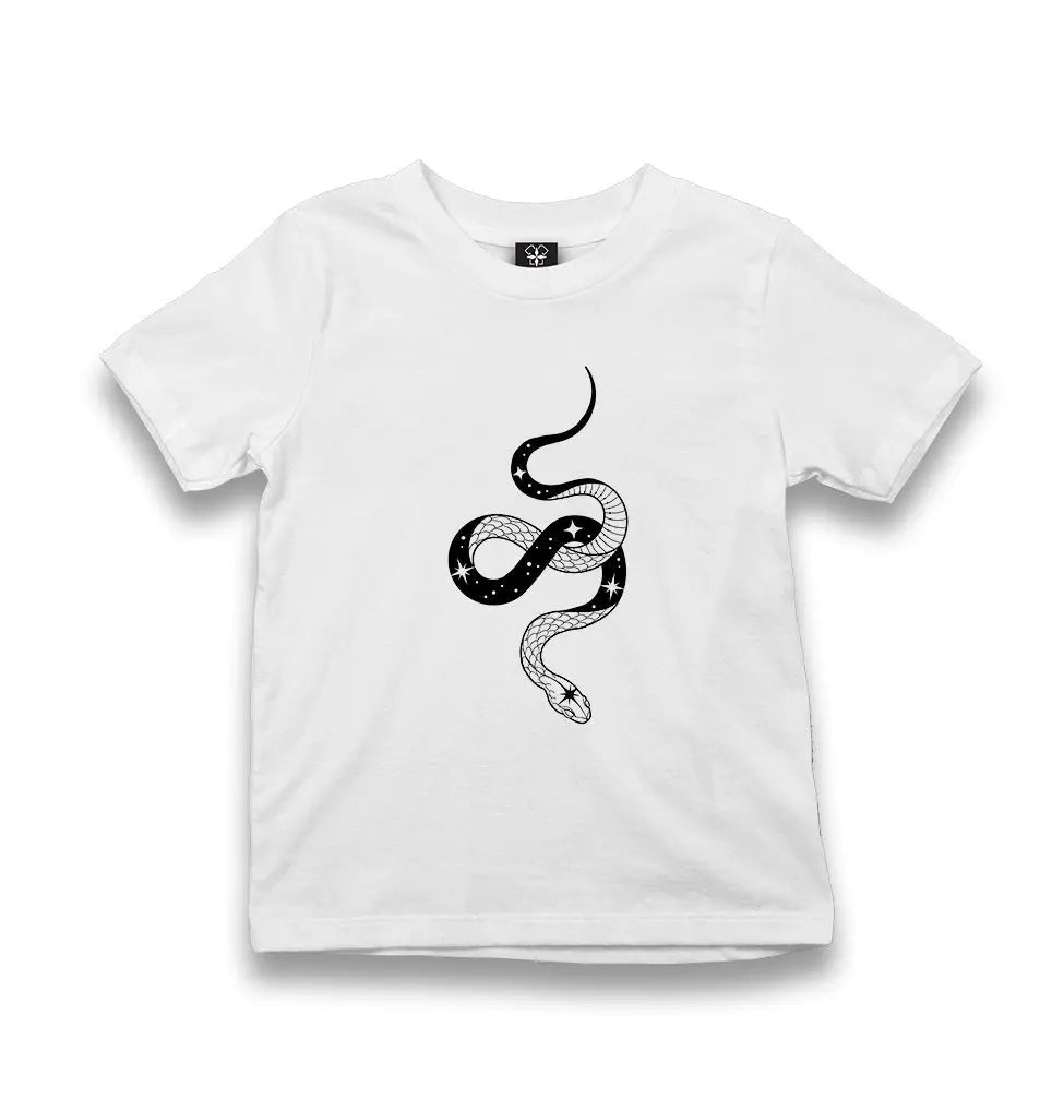 Snake - Stars Track Kid's White Tshirt - Premium  from W.E.N.S. WIND - Just 5990! Shop now at W.E.N.S. WIND