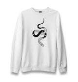 Snake - Stars Track Unisex White Sweatshirt - Premium  from W.E.N.S. WIND - Just 10990! Shop now at W.E.N.S. WIND