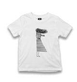 Girl With The Wind Kid's White Tshirt - Premium  from W.E.N.S. WIND - Just 5990! Shop now at W.E.N.S. WIND