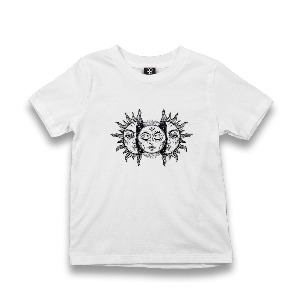 Moon In The Sun Kid's White Tshirt - Premium  from W.E.N.S. WIND - Just 5990! Shop now at W.E.N.S. WIND