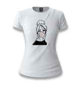 Girl Behind Bubble Gum White Women T-shirt - Premium  from W.E.N.S. WIND - Just 6490! Shop now at W.E.N.S. WIND