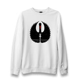 Girl Inside The Swan Or Vice Versa Unisex White Sweatshirt - Premium  from W.E.N.S. WIND - Just 10990! Shop now at W.E.N.S. WIND