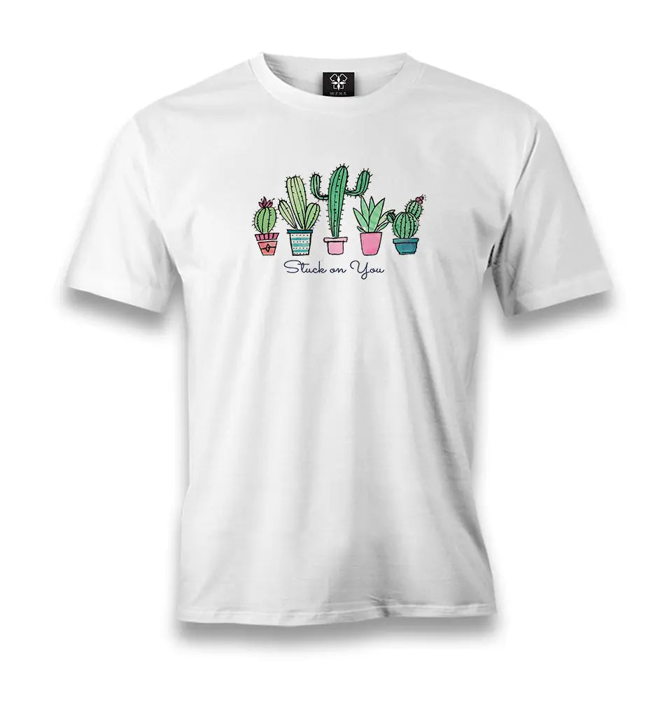 You Get Stuck By A Cactus Men's White Tshirt - Premium  from W.E.N.S. WIND - Just 6490! Shop now at W.E.N.S. WIND