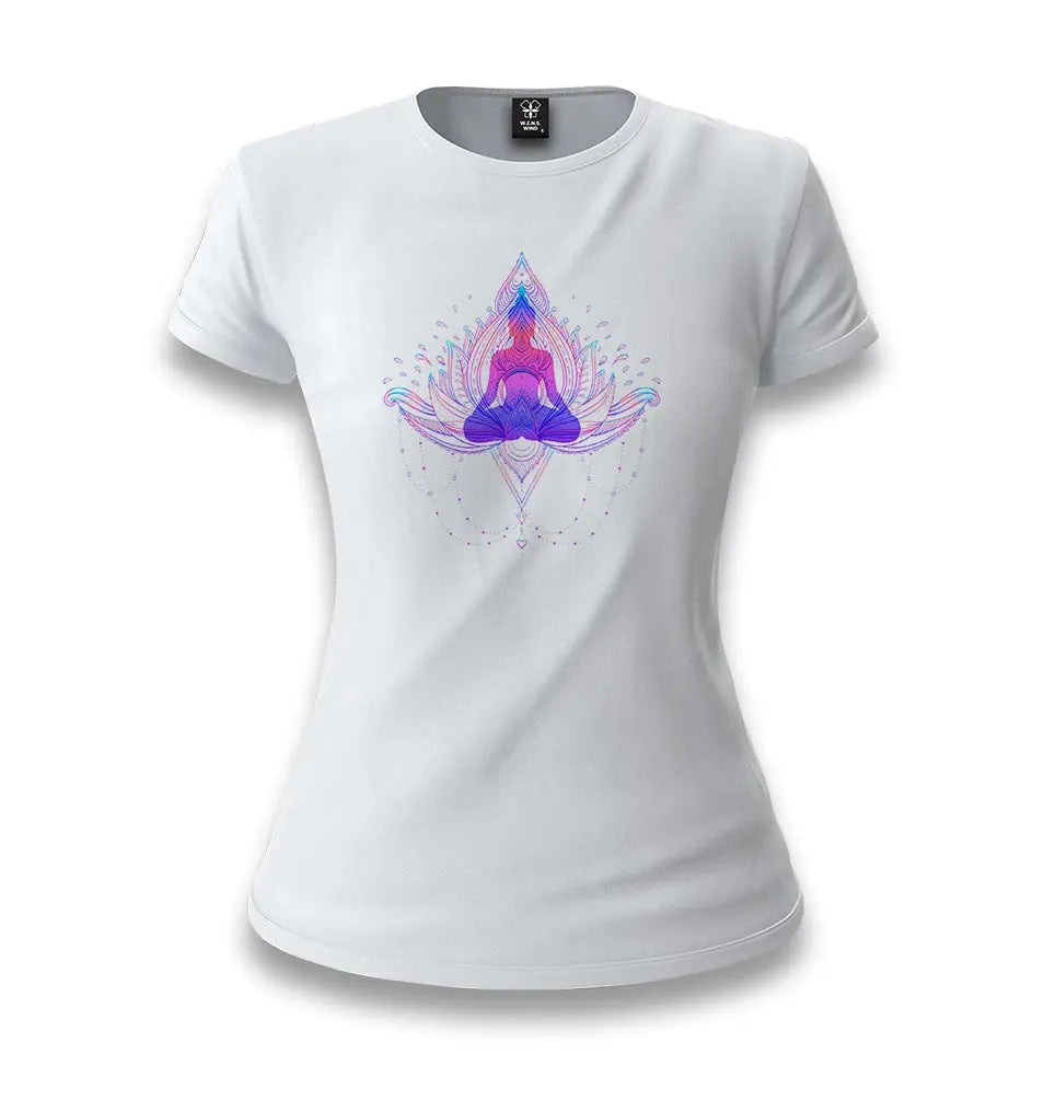 Yoga - Center White Women T-shirt - Premium  from W.E.N.S. WIND - Just 6490! Shop now at W.E.N.S. WIND