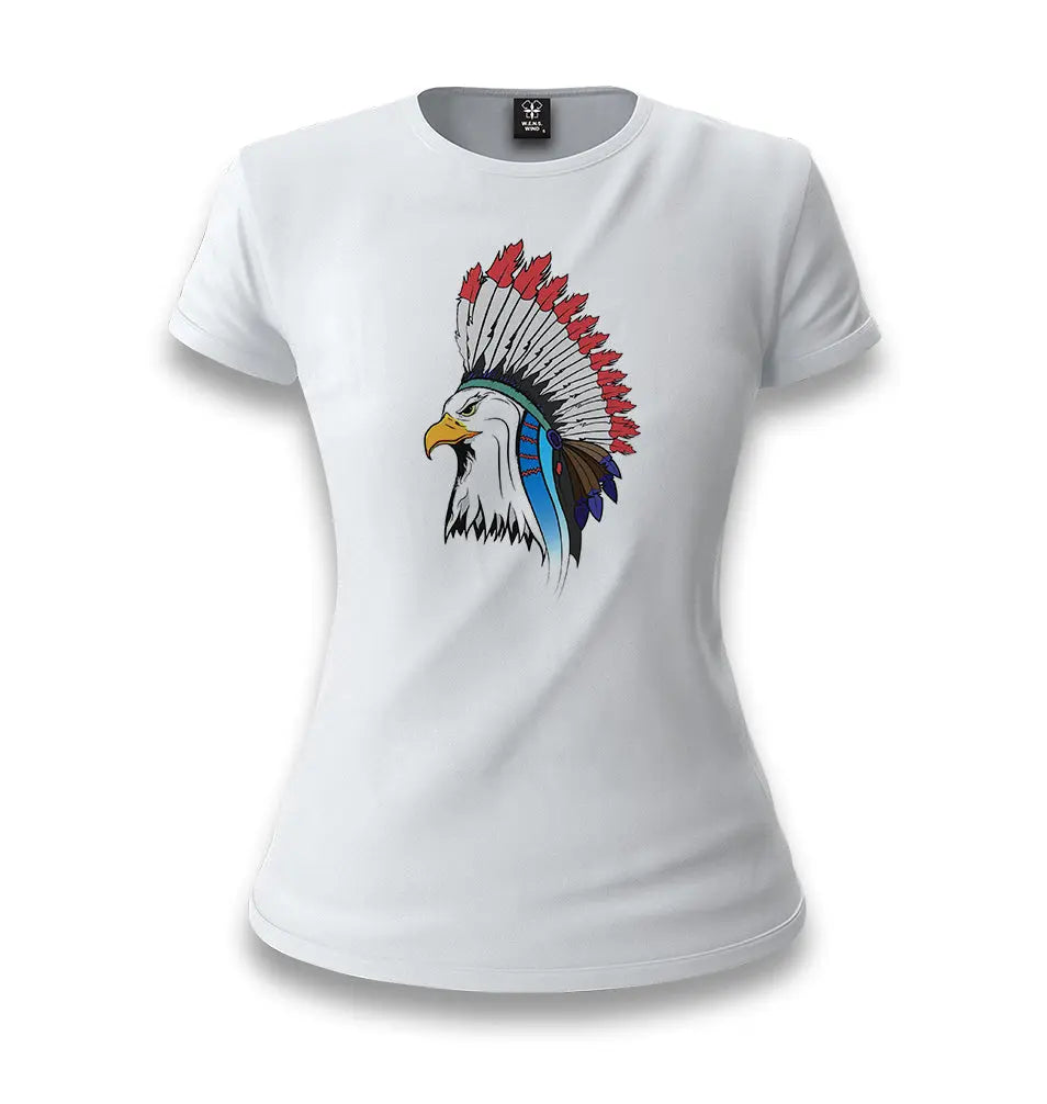 Flying Indian Eagle White Women T-shirt - Premium  from W.E.N.S. WIND - Just 6490! Shop now at W.E.N.S. WIND