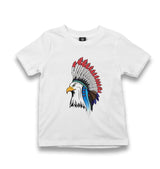 Flying Indian Eagle Kid's White Tshirt - Premium  from W.E.N.S. WIND - Just 5990! Shop now at W.E.N.S. WIND