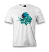 Dance In The Ocean - Fish Men's White Tshirt - Premium  from W.E.N.S. WIND - Just 6490! Shop now at W.E.N.S. WIND