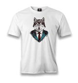 Mr. Wolf - The Wolf Men's White Tshirt - Premium  from W.E.N.S. WIND - Just 6490! Shop now at W.E.N.S. WIND