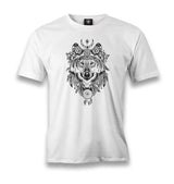 Wolf Tattoo Men's White Tshirt - Premium  from W.E.N.S. WIND - Just 6490! Shop now at W.E.N.S. WIND